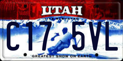 UT license plate C175VL