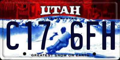 UT license plate C176FH