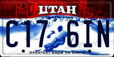 UT license plate C176IN