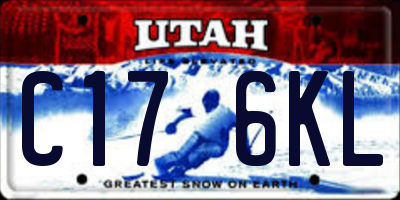 UT license plate C176KL
