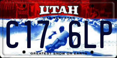 UT license plate C176LP