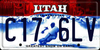 UT license plate C176LV