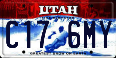 UT license plate C176MY