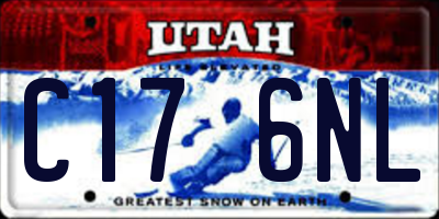 UT license plate C176NL