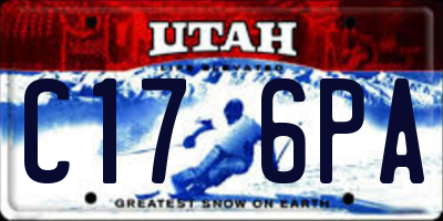 UT license plate C176PA