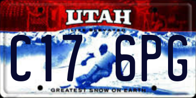UT license plate C176PG