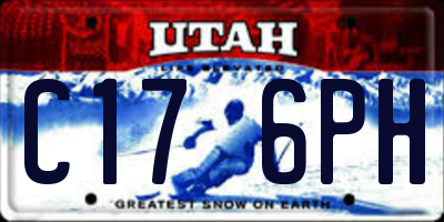 UT license plate C176PH