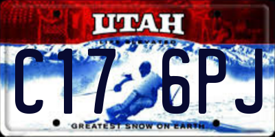 UT license plate C176PJ
