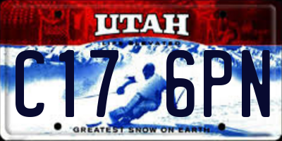 UT license plate C176PN