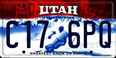 UT license plate C176PQ
