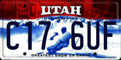UT license plate C176UF