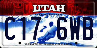 UT license plate C176WB