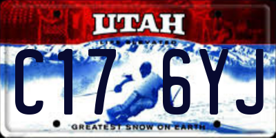 UT license plate C176YJ