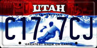 UT license plate C177CJ