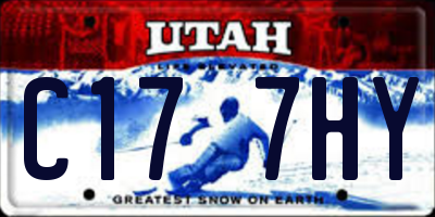 UT license plate C177HY