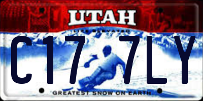 UT license plate C177LY