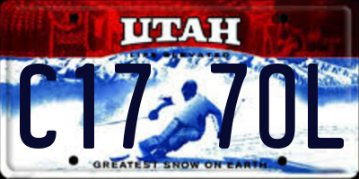 UT license plate C177OL