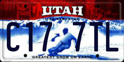 UT license plate C177TL