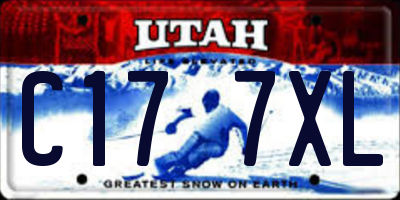 UT license plate C177XL