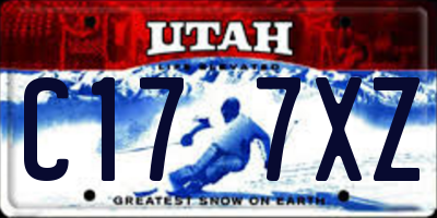 UT license plate C177XZ