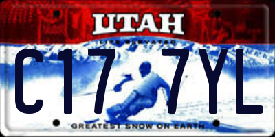 UT license plate C177YL