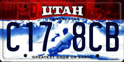 UT license plate C178CB