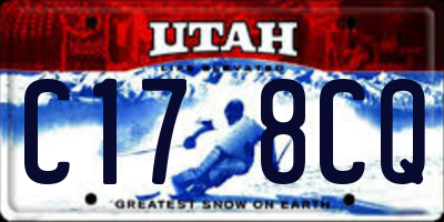 UT license plate C178CQ