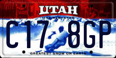 UT license plate C178GP