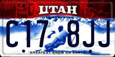UT license plate C178JJ