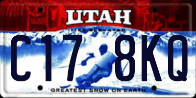 UT license plate C178KQ