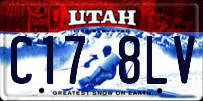 UT license plate C178LV