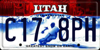UT license plate C178PH