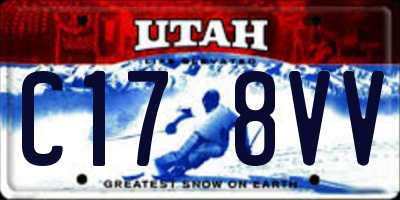 UT license plate C178VV