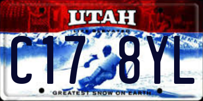 UT license plate C178YL
