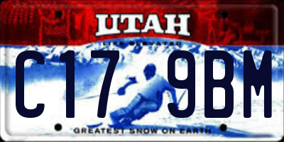 UT license plate C179BM