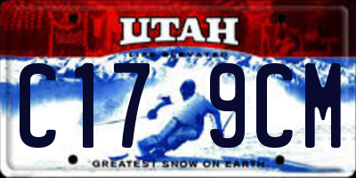 UT license plate C179CM