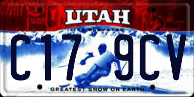 UT license plate C179CV