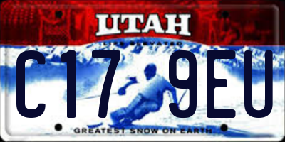 UT license plate C179EU