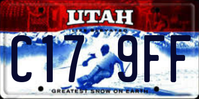 UT license plate C179FF