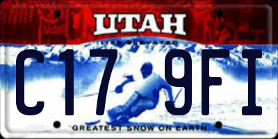 UT license plate C179FI