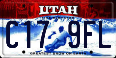 UT license plate C179FL
