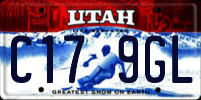 UT license plate C179GL