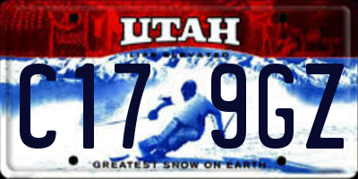UT license plate C179GZ