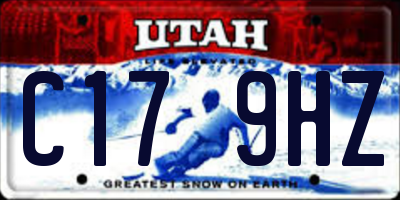 UT license plate C179HZ