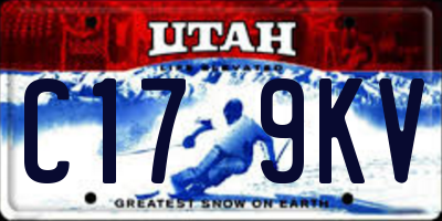 UT license plate C179KV