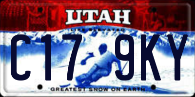 UT license plate C179KY