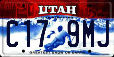UT license plate C179MJ
