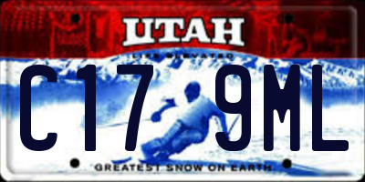 UT license plate C179ML