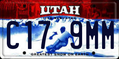 UT license plate C179MM