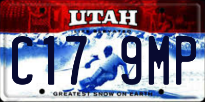 UT license plate C179MP